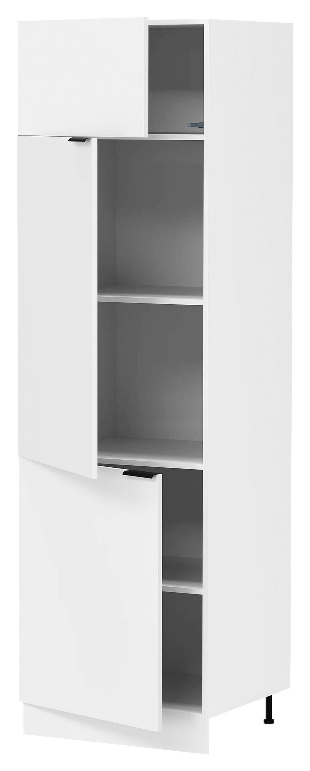GESCHIRRSCHRANK FASOLA - Weiss/Schwarz, Trend, Holzwerkstoff/Kunststoff (60/207/57cm) - MID.YOU