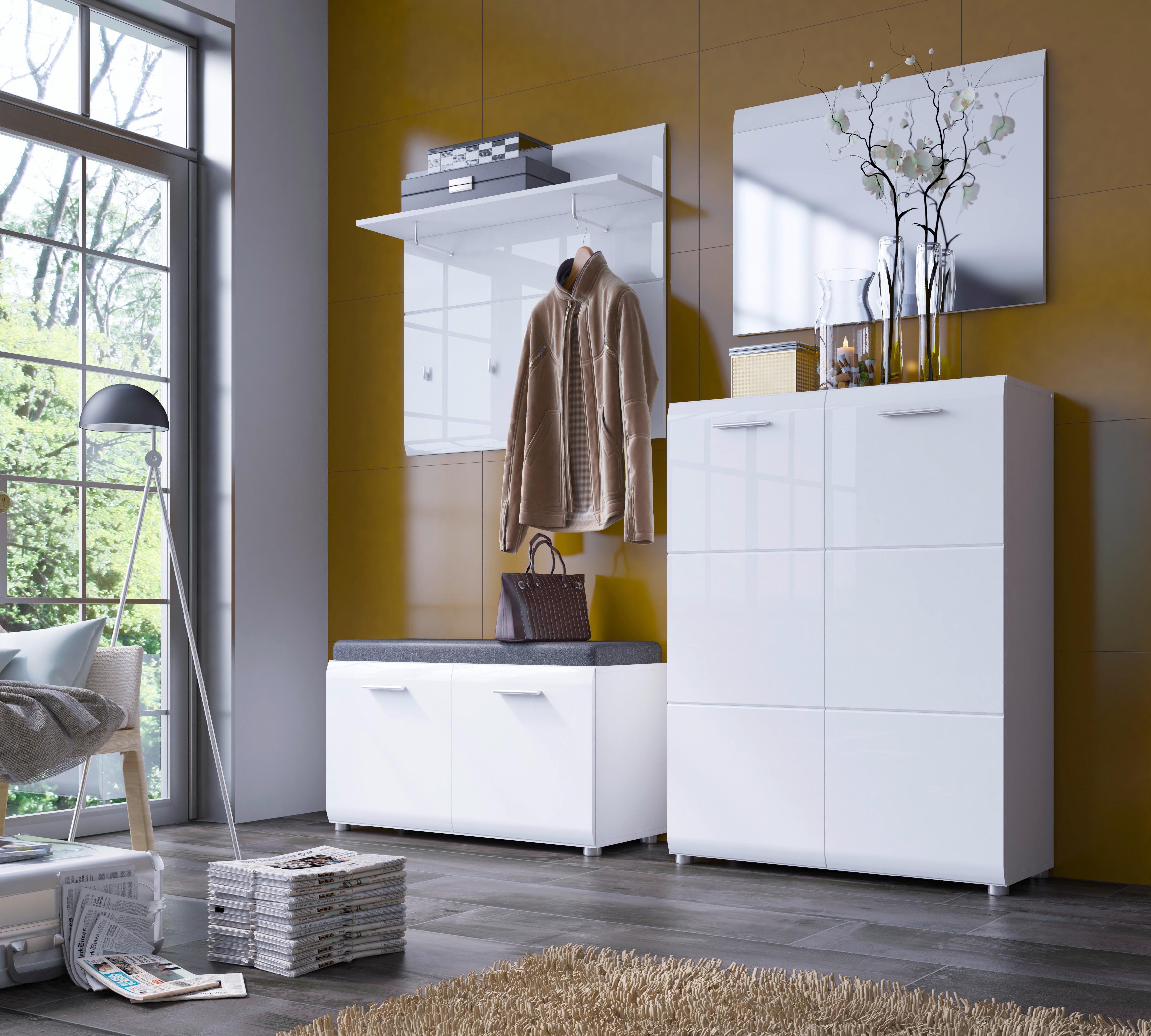 Ogledalo Merano - Moderno, staklo/drvni materijal (87/63/1,9cm) - Modern Living