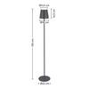 LED-UTOMHUSLAMPA AUSI - antracit, Modern, metall/plast (22/22/130cm) - Modern Living