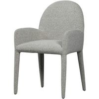Armlehnstuhl Elegance Greige Bouclé - Greige, Design, Textil (54/83/57cm) - Livetastic
