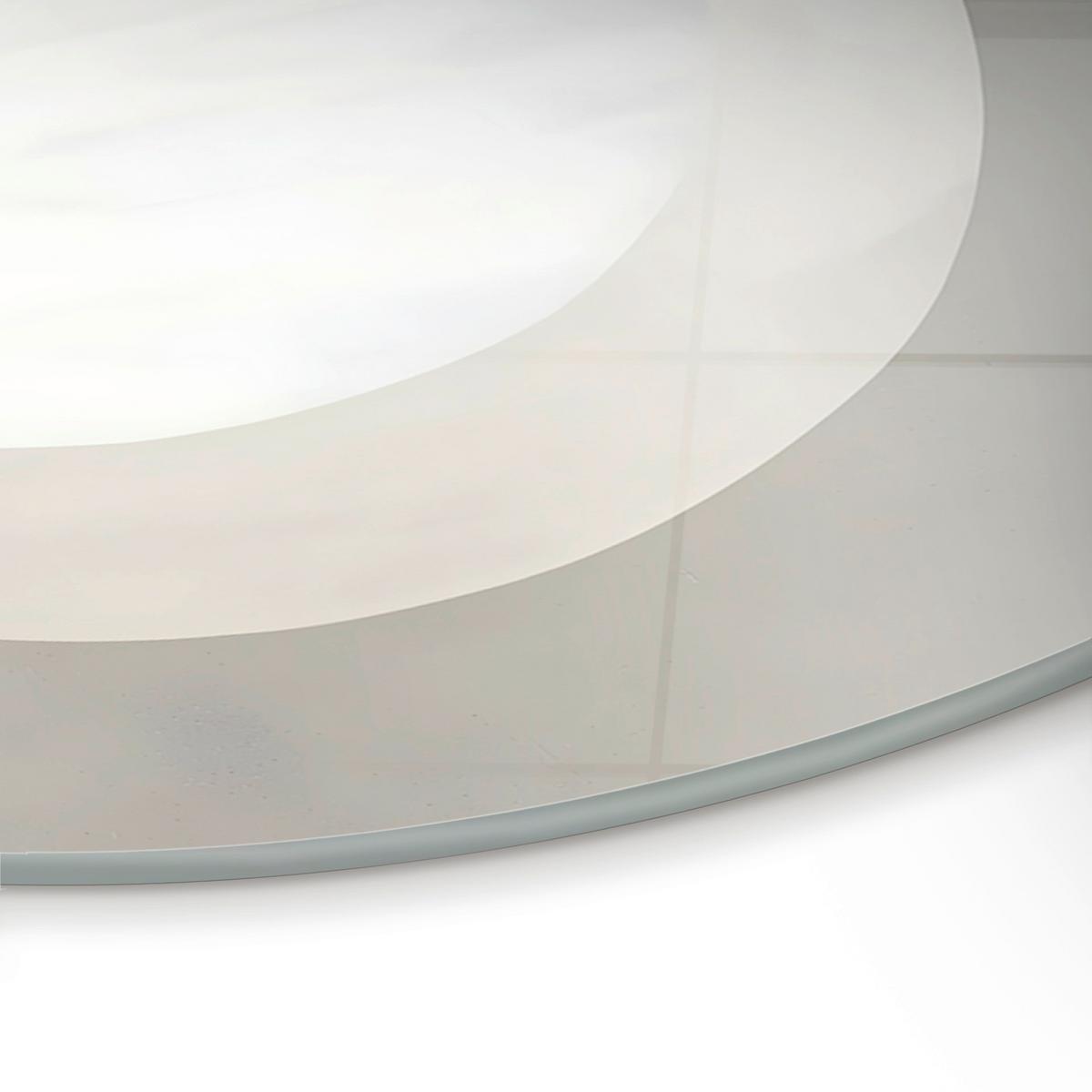 Glasbild Weiß/Beige ca. 70x100cm - Beige/Weiß, Basics, Glas/Papier (70/100cm)