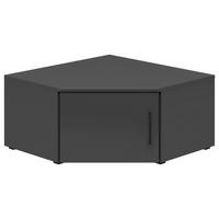 Aufsatzschrank Multistauraum Graphitfarben - Graphitfarben/Schwarz, Modern, Holzwerkstoff/Kunststoff (71,5/35/71,5cm) - Premium Living