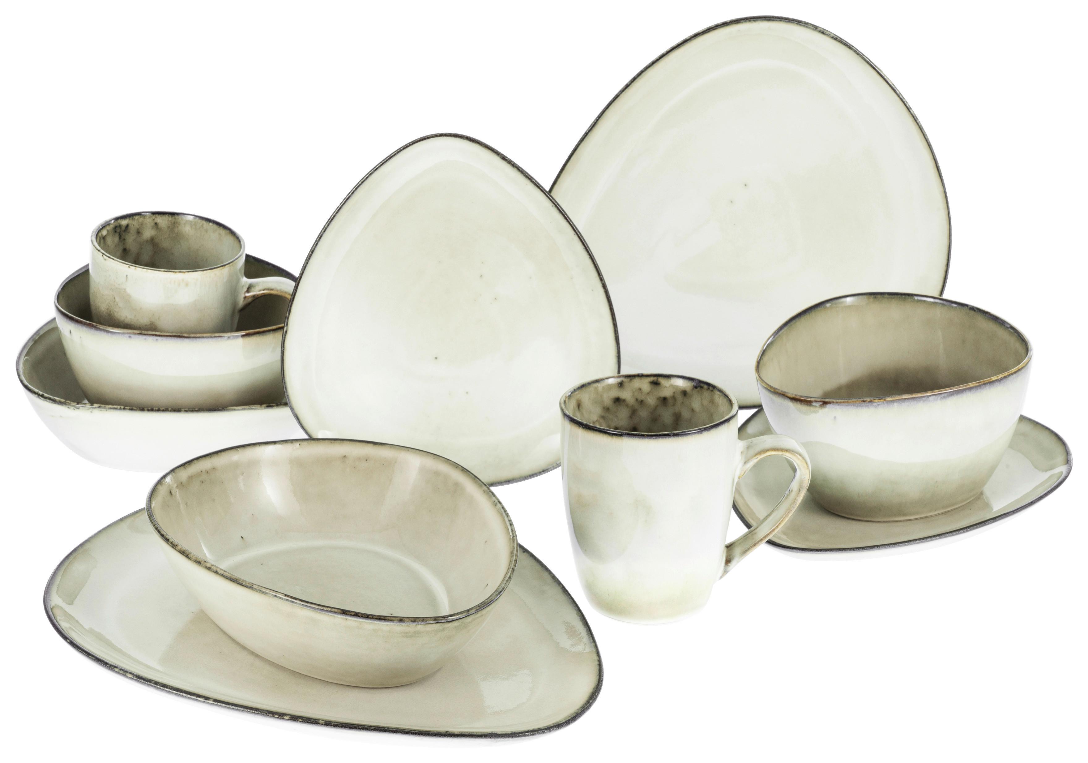 Kombiservice  Cloudy in Sandfarben, 10-teilig - Sandfarben, Trend, Keramik (34/29,5/36cm) - Creatable