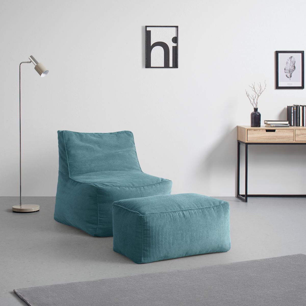 Sitzsack Caroline Petrol - Petrol, MODERN, Textil (75/84/88cm) - Mömax