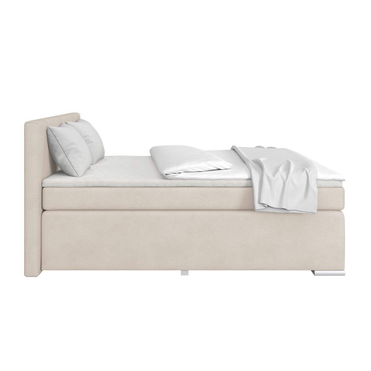 Boxspring Krevet Mira - boje sedefa/srebrne boje, Konvencionalno, drvo/metal (160/200cm) - Best Price