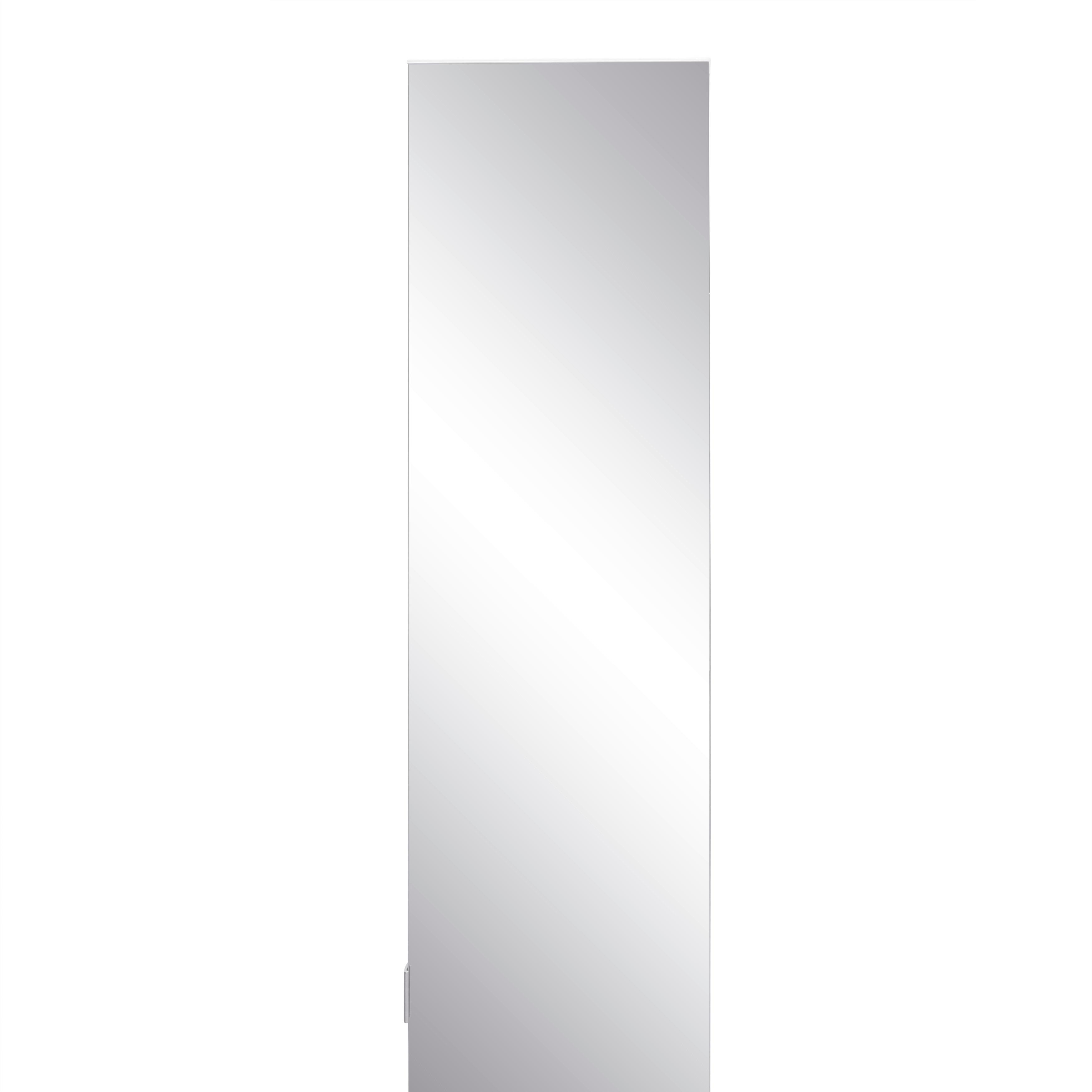 HÖGSKÅP BASIX -EXKLUSIV- - vit/kromfärg, Basics, trämaterial/glas (30/185/39,6cm) - Mömax
