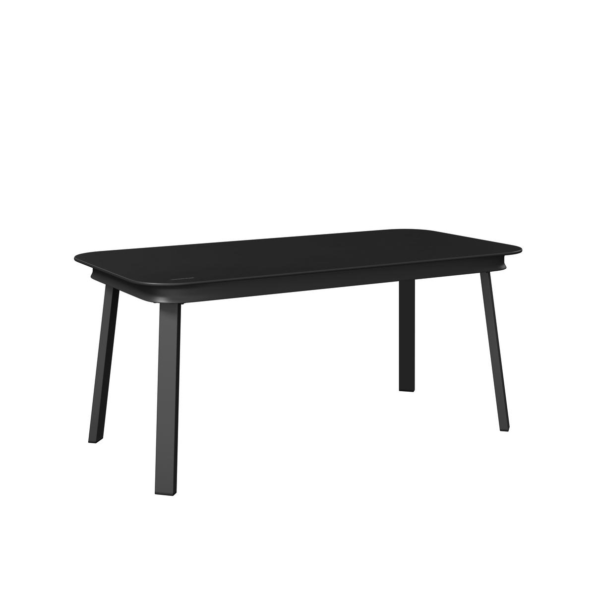 KOMPLET MEBLI TARASOWYCH VICTORIA - antracytowy/czarny, Modern, metal/tkanina (125/74/74cm) - Ambia Garden