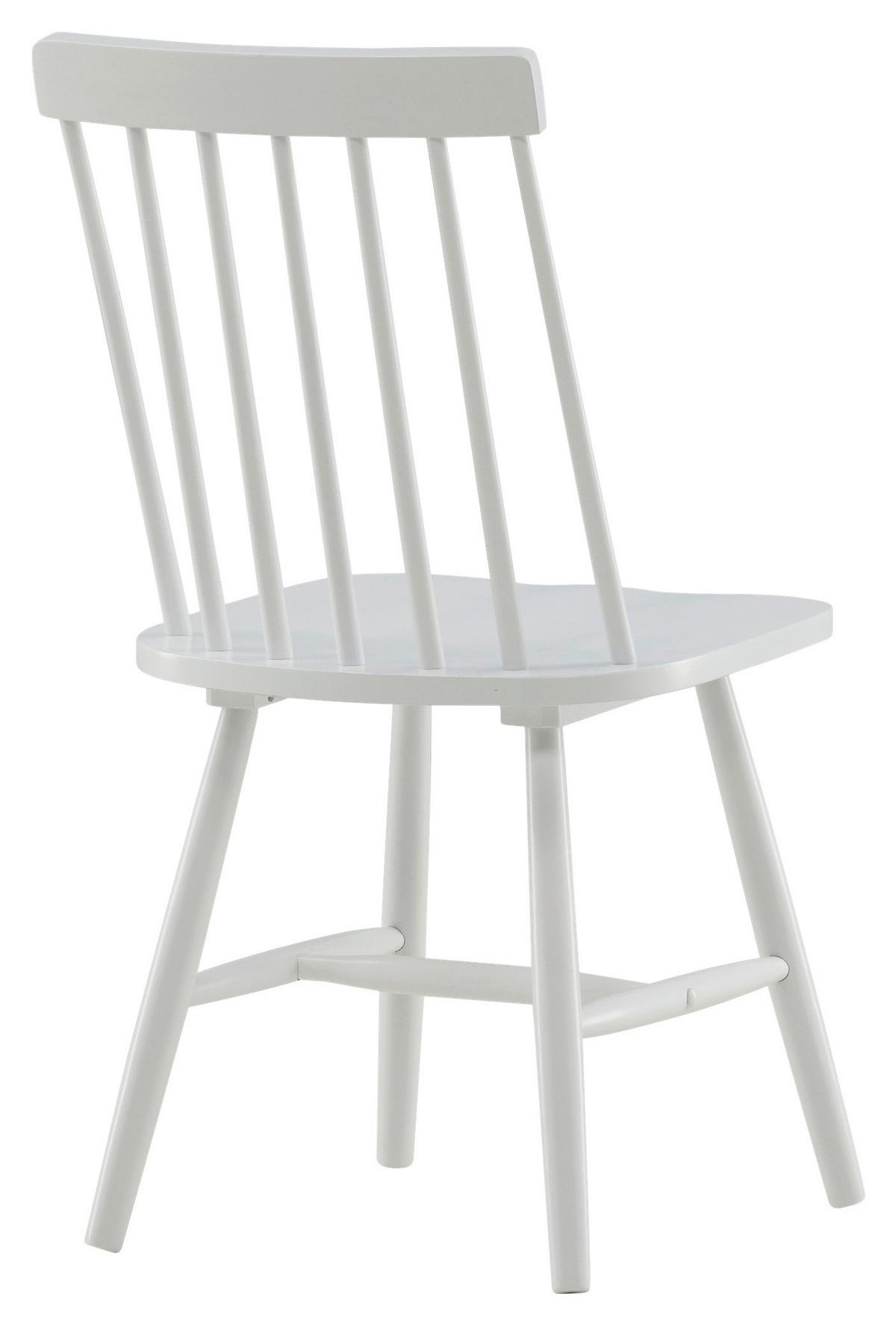 STUHL-SET LÖNNEBERGA - Weiß, Design, Holz (43/87/55cm) - Livetastic