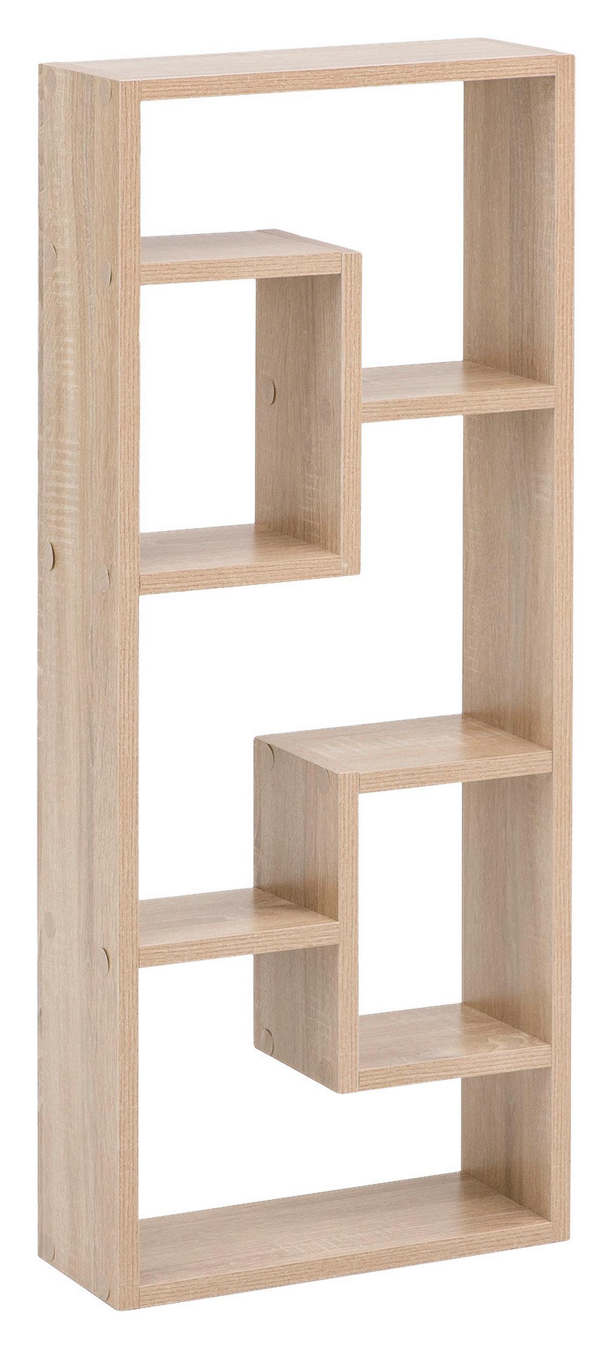 Stenski Regal Rosalie - barve hrasta, Konvencionalno, leseni material (36/90/14,5cm) - MID.YOU
