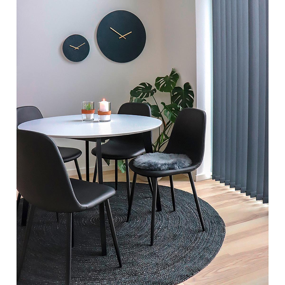 Stuhl-Set Stockholm 2er-Set Schwarz - Schwarz, MODERN, Textil/Metall (44/86/54cm) - MID.YOU