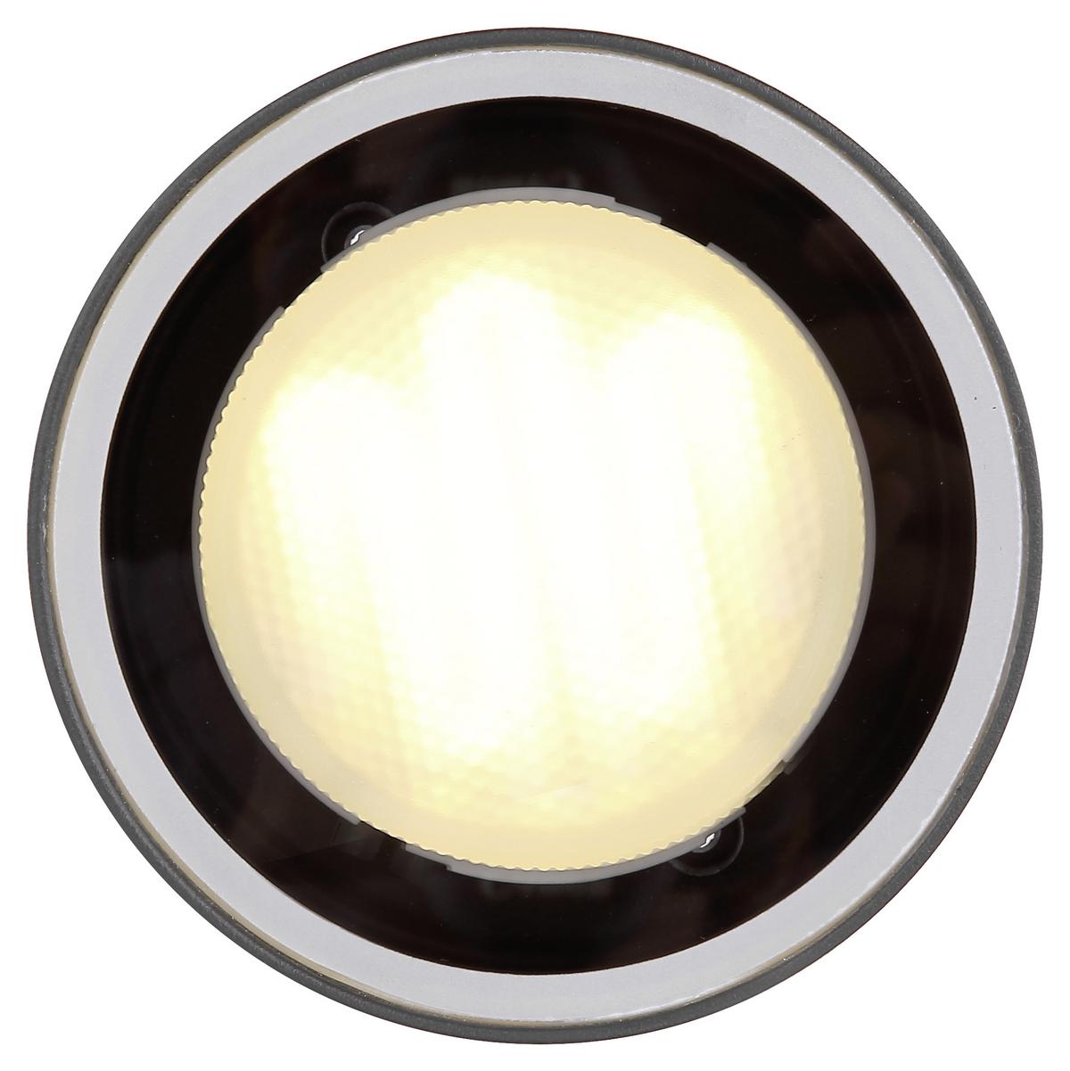 AUSSENDECKENLEUCHTE ALCALA D: 10,8 CM ANTHRAZIT - Klar/Anthrazit, Basics, Glas/Metall (10,8/9,6cm) - Globo