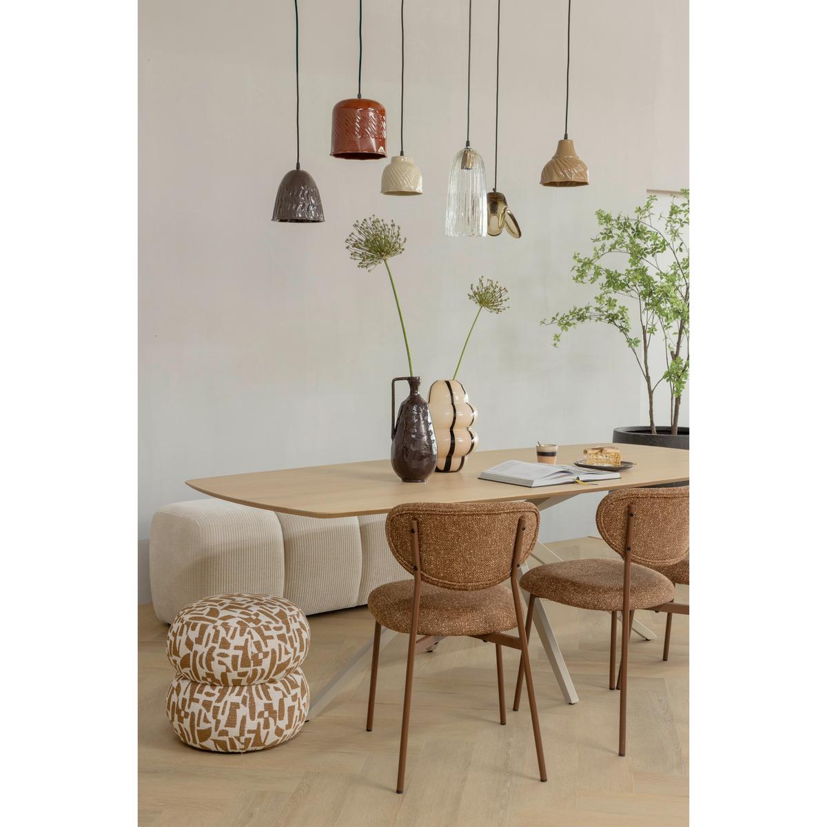 Pouf Anic Braun - Braun, Design, Textil (43/40/43cm) - Livetastic