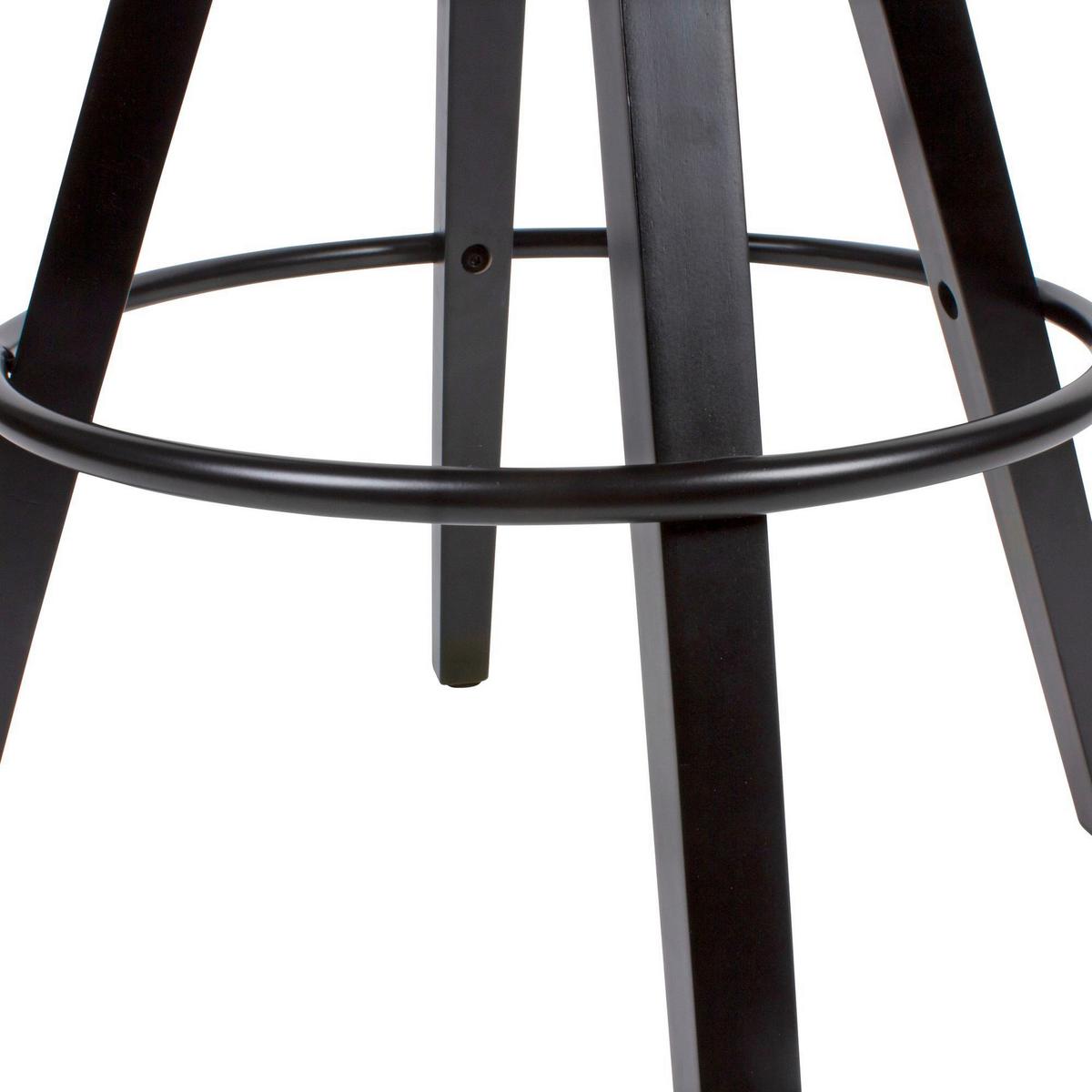 BARHOCKER-SET WOHNLING - Schwarz, MODERN, Holz/Kunststoff (44/113/39cm) - MID.YOU