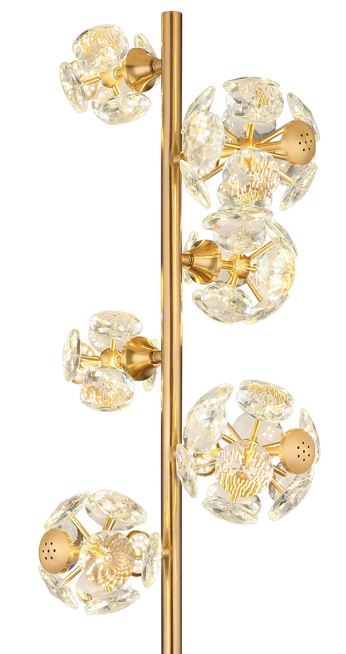 LED-STEHLEUCHTE 16047S VIRINA - Klar/Transparent, Konventionell, Glas/Kunststoff (28/36/155cm) - Globo