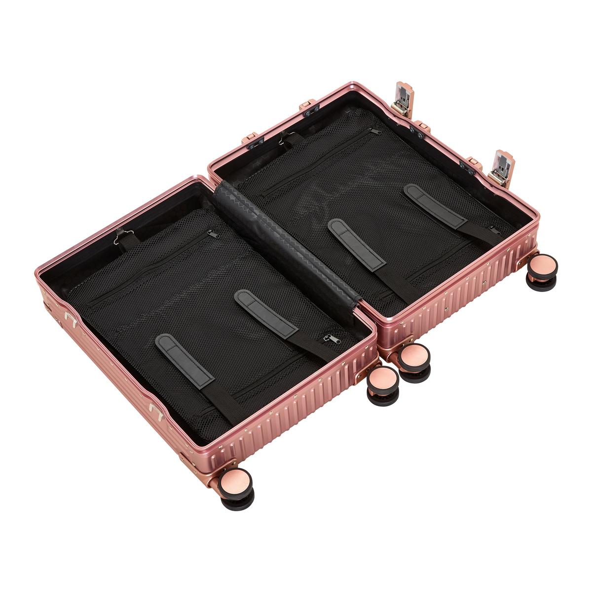 Reisekoffer Dubai Roségold ca. 36l - Roségold, KONVENTIONELL, Metall (56/36/22cm) - Mömax