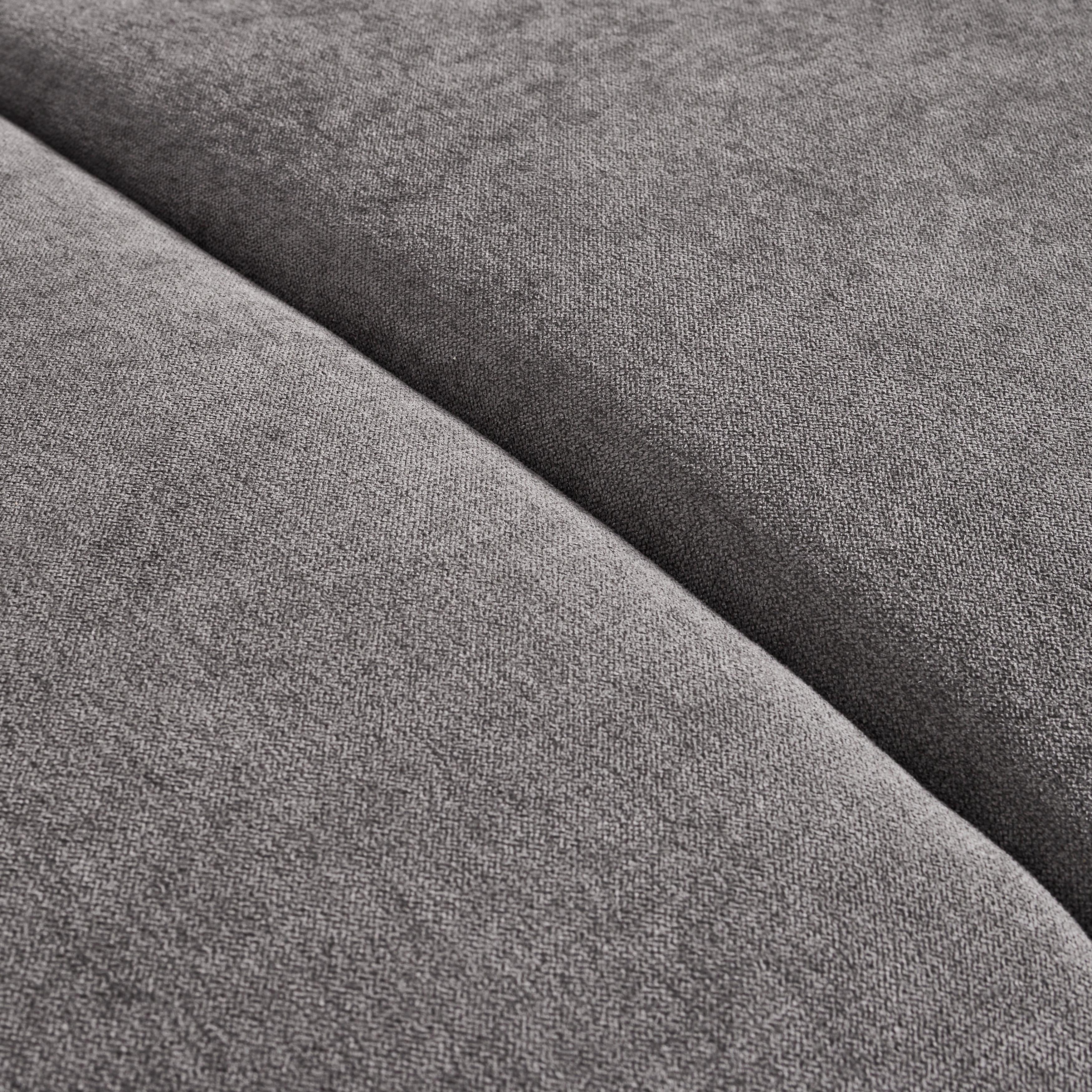 Sarokkanapé Malibu - Sötétszürke, modern, textil (249/88/207cm) - Bessagi Home