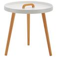 Couchtisch Lia Ø ca. 49,5 cm - Weiß/Pinienfarben, MODERN, Holz (49,5/49,5cm) - Mömax modern living Couchtisch Lia Ø ca. 49,5 cm - Weiß/Pinienfarben, MODERN, Holz (49,5/49,5cm) - Mömax modern living