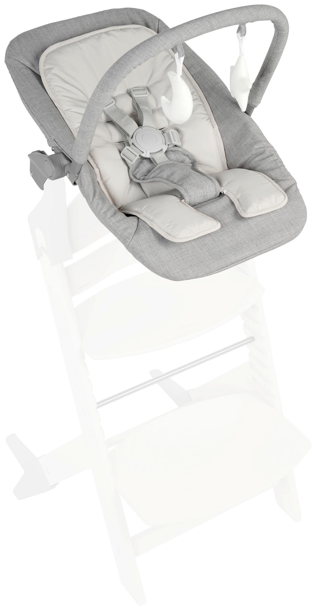 BUJAK LUNCH - szary, Basics, tworzywo sztuczne/metal (66/45/48-58cm) - My Baby Lou