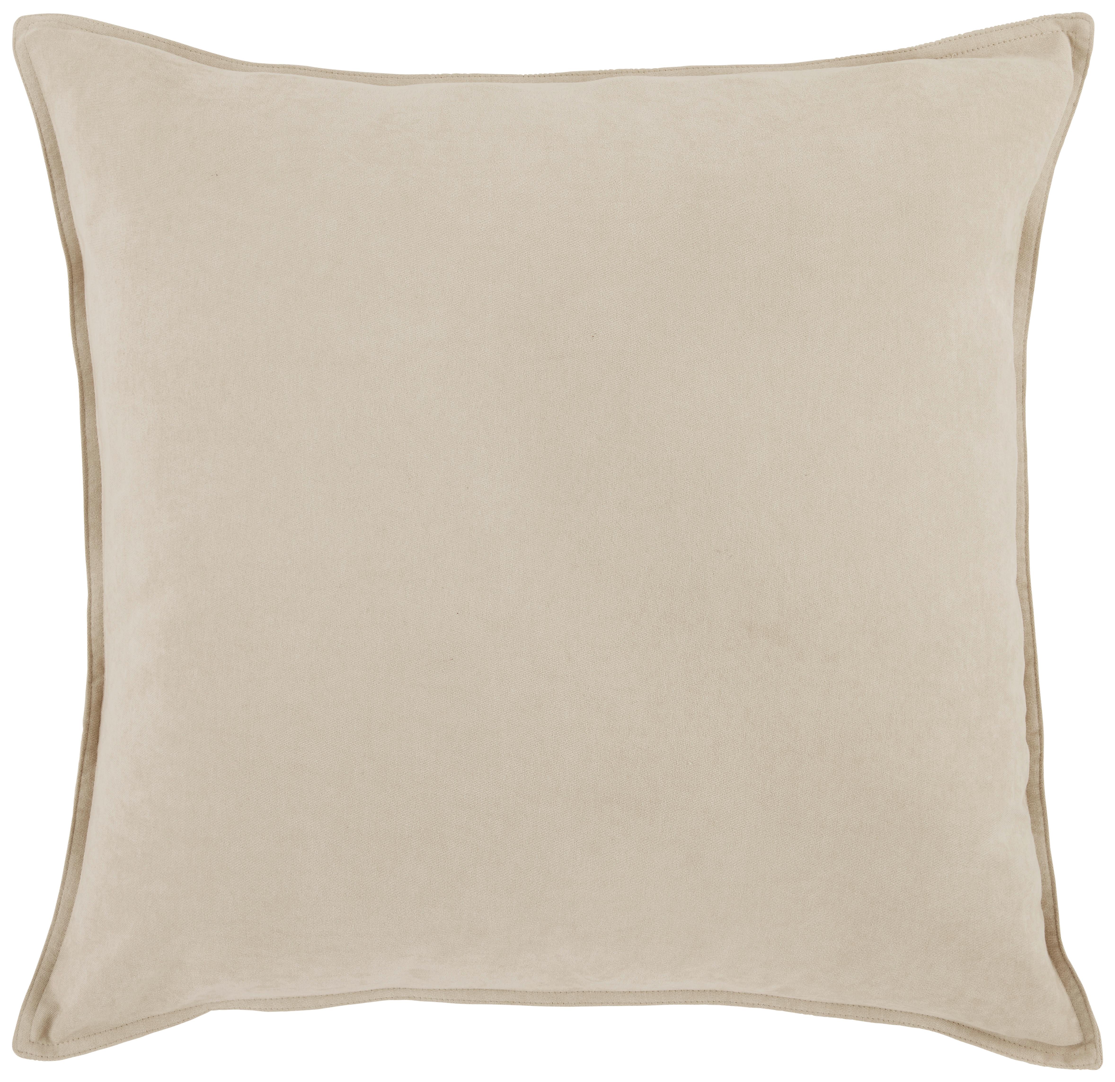Zierkissen Nathi in Beige ca. 45x45cm - Beige, Konventionell (45/45cm) - Modern Living
