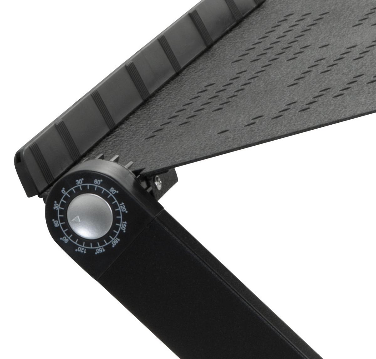 Schreibtischaufsatz Vm-Sa II Schwarz - Schwarz, Basics, Metall (52,5/4-39,5/25,5cm) - MID.YOU