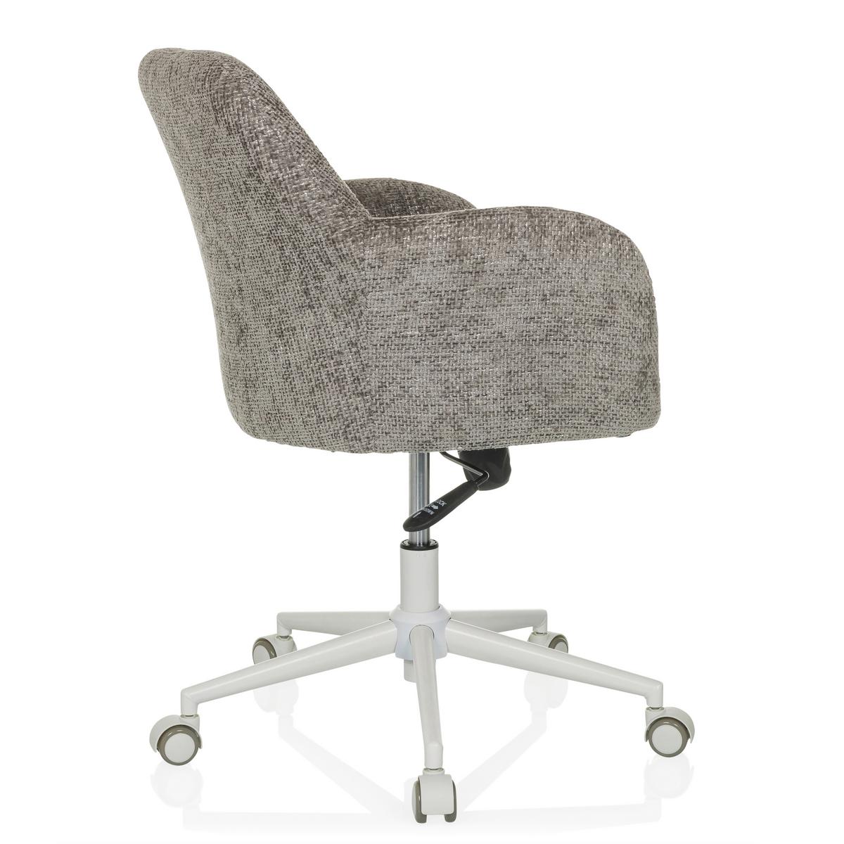 Drehstuhl Solao Home Grau - Weiß/Grau, MODERN, Kunststoff/Textil (58/78/60cm) - MID.YOU