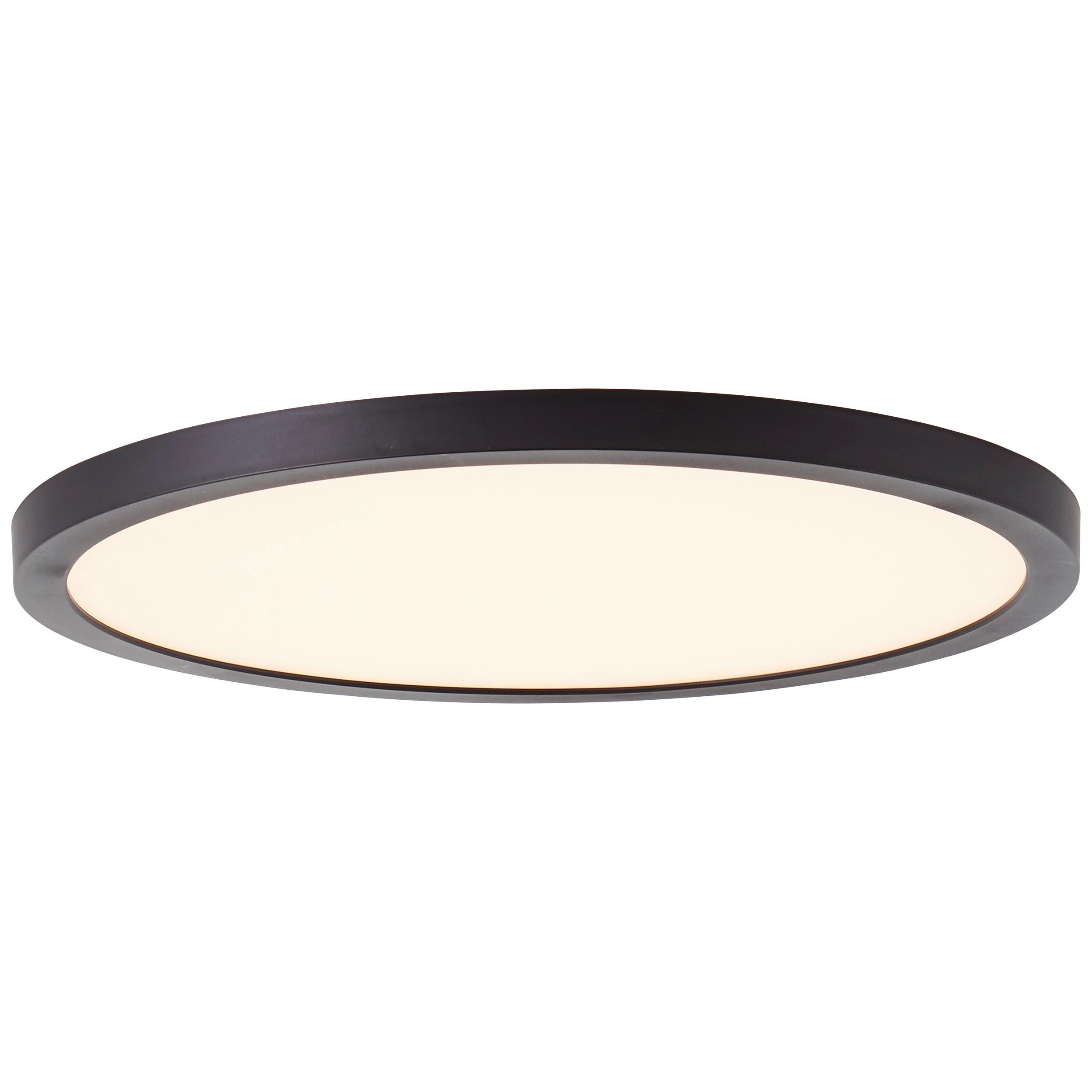 LED-Paneel Tuco Schwarz/Weiß max. 16 Watt - Schwarz/Weiß, Basics, Kunststoff (25/2,1cm) - Brilliant