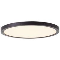 LED-Paneel Tuco Schwarz/Weiß max. 16 Watt - Schwarz/Weiß, Basics, Kunststoff (25/2,1cm) - Brilliant