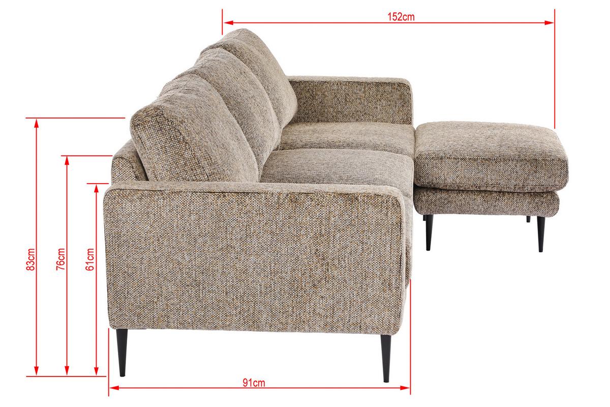Trosed Parma, Večbarvno - črna/večbarvno, Basics, kovina/tekstil (208/83/151cm) - Livetastic