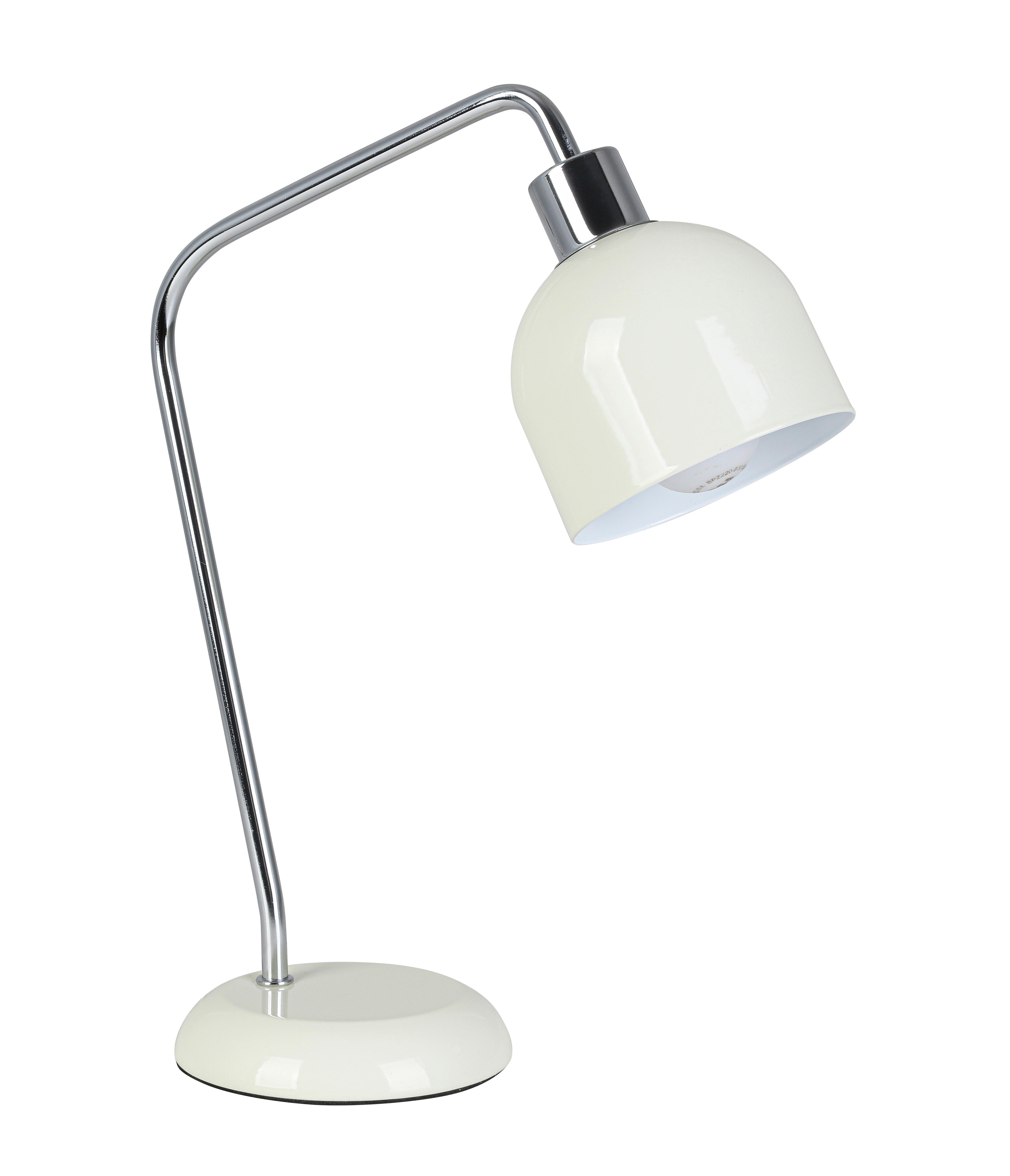 BORDSLAMPA ILKA - vit/kromfärg, Modern, metall/plast (27/12/35cm) - Mömax