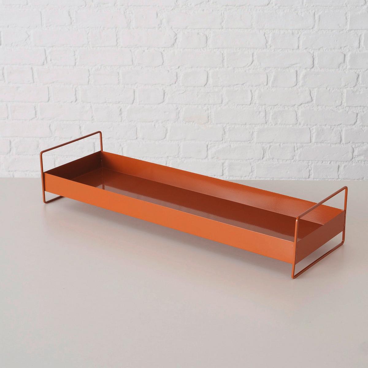 Poslužavnik Dekorativni Wolga I -Paz- - smeđa, Basics, metal (50/8,5/16cm) - Modern Living