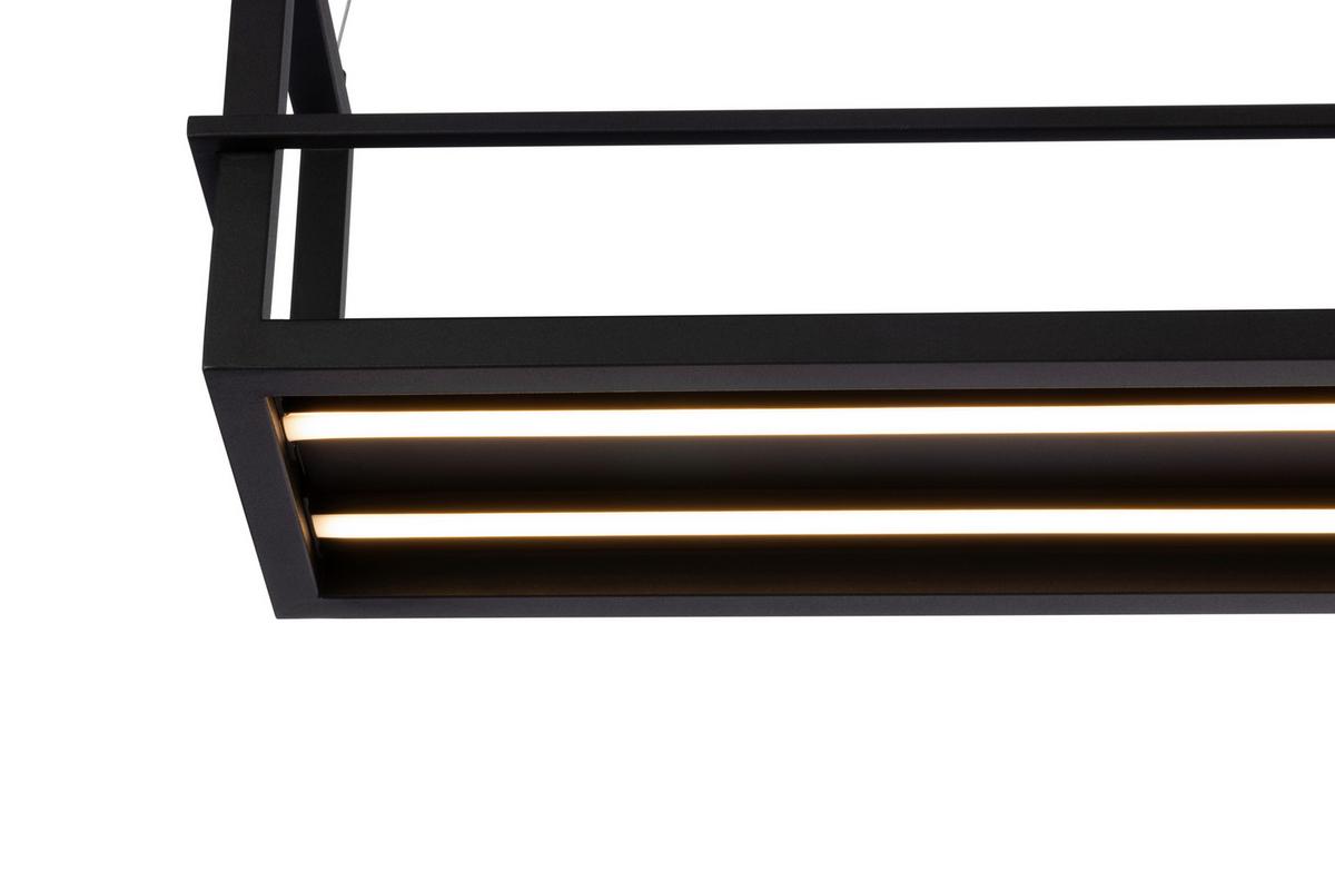 LAMPA WISZĄCA LED BURY *SBN* - czarny, Design, metal (118/22/150cm) - Novel