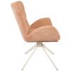 STOL MED ARMSTÖD STELLA - beige/rosa, Design, metall/textil (58/91/65cm) - Mömax