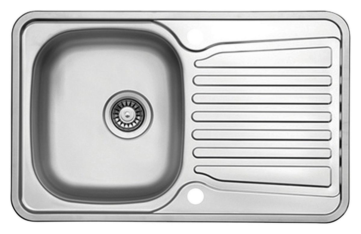 Spüle Basic45, Typ:1350024 Edelstahl - Edelstahlfarben, Metall (77,8/48,8cm) - HKT