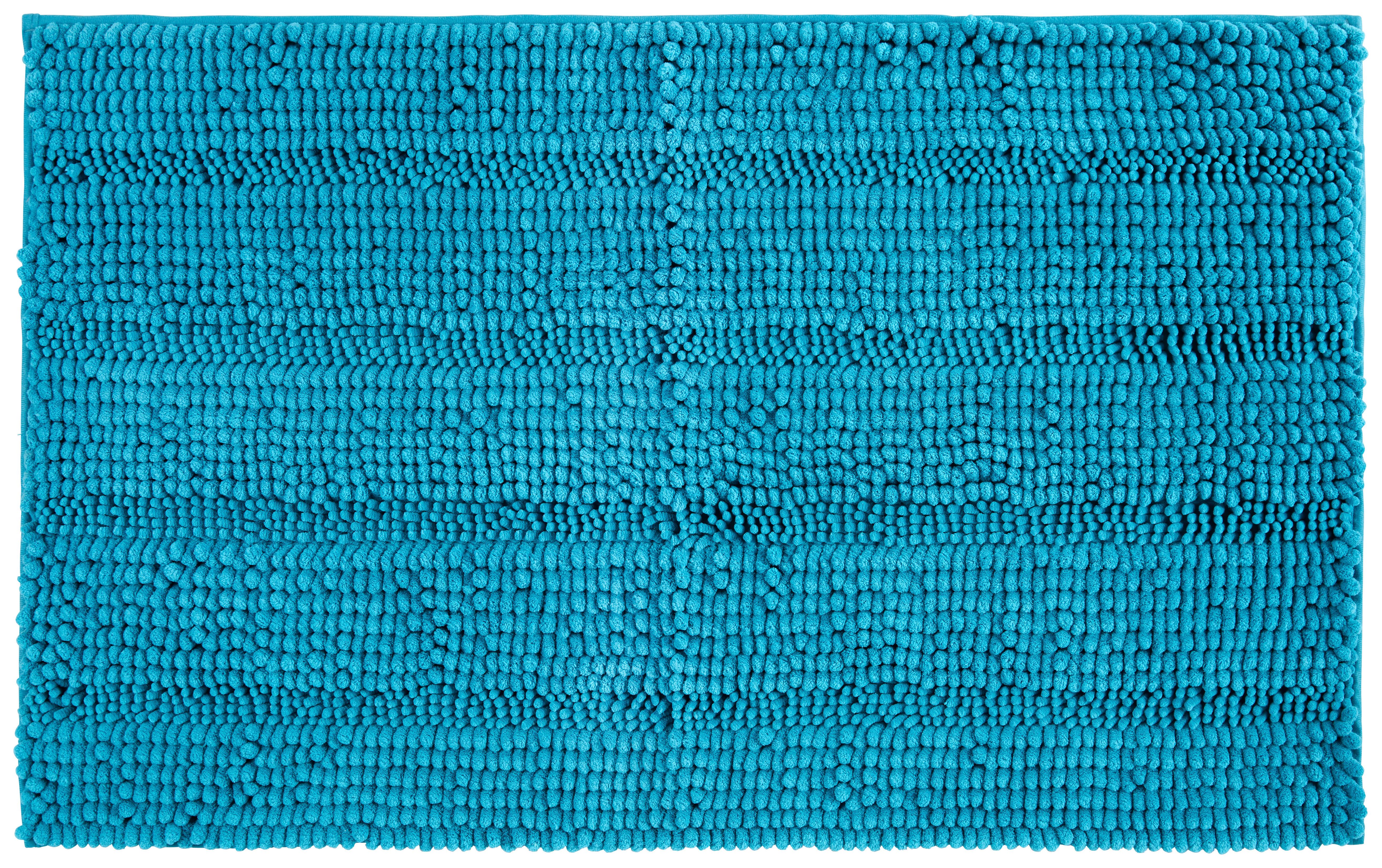 Fürdőszobaszőnyeg Uwe 60/100cm - olajkék, textil (60/100cm) - Modern Living