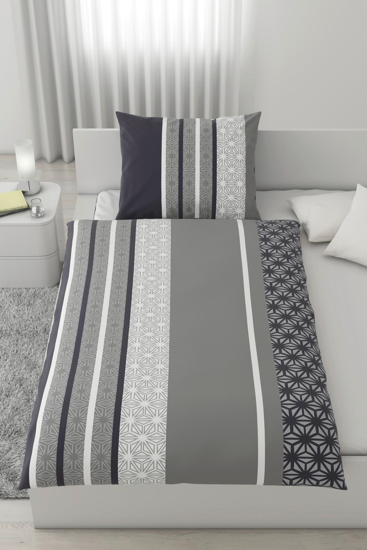 Posteljina Sara Based 140x200/60x80cm - siva, tekstil (140/200cm) - Based