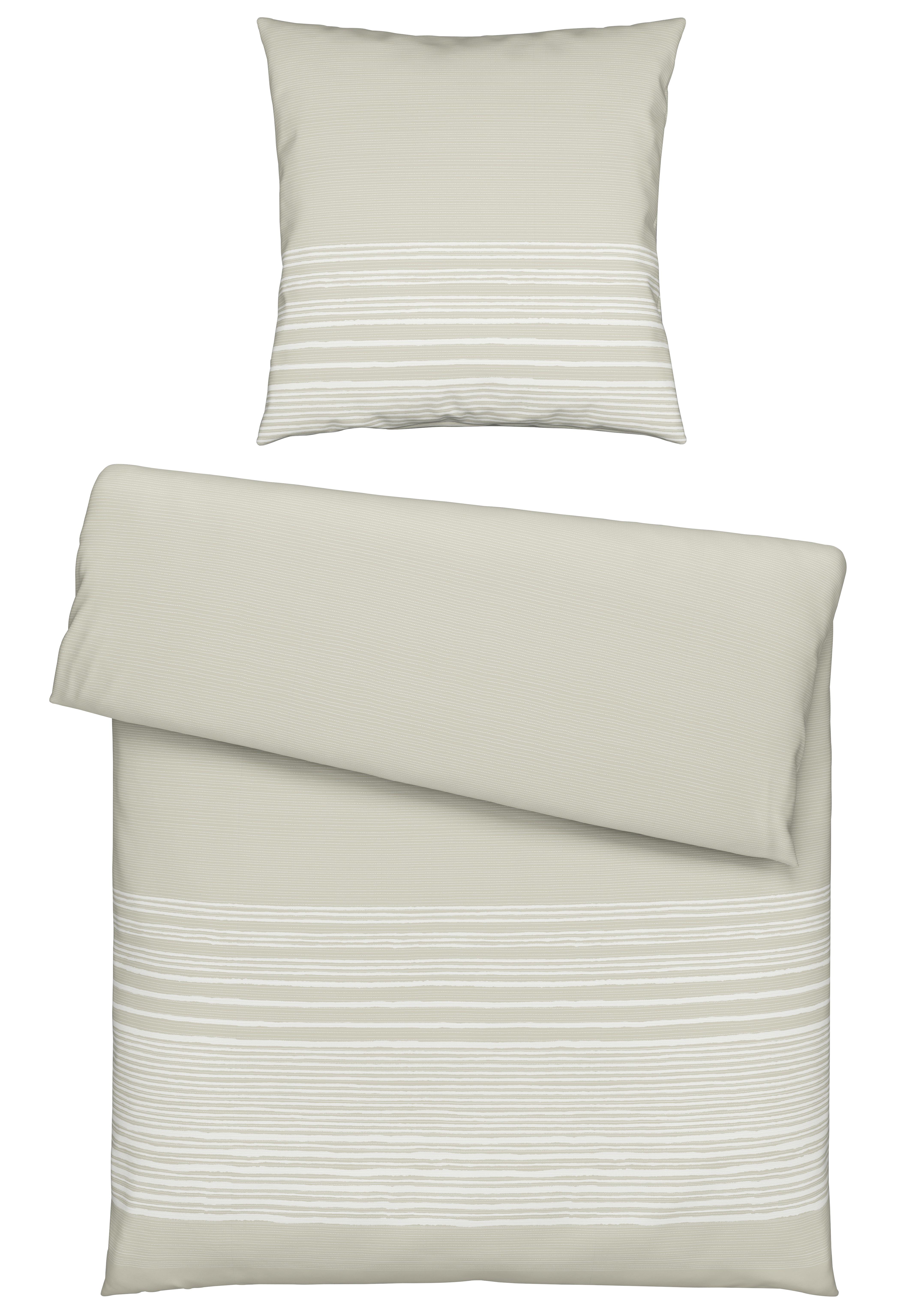 Bettwäsche Alessio Grau ca. 135x200cm - Grau, KONVENTIONELL, Textil (135/200cm) - Modern Living