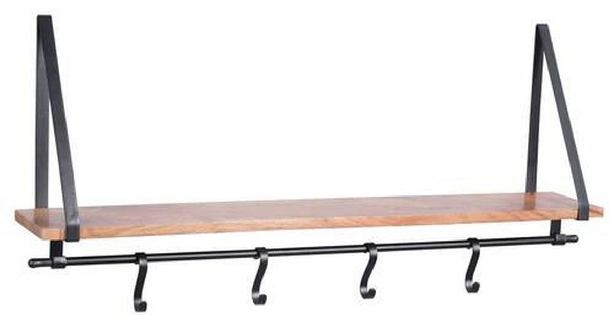 Wandregal aus Mangoholz - LIFESTYLE, Holz/Metall (92/16/12cm) - Mömax