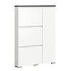 Ormarić Za Cipele Shoelove - bijela/siva, Moderno, drvni materijal (95/133/18cm) - Modern Living