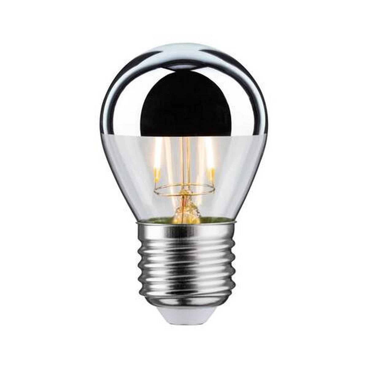 LED-Leuchtmittel 28664 max. 2,6 Watt - Klar/Silberfarben, Basics, Glas (7,2cm) - Paulmann