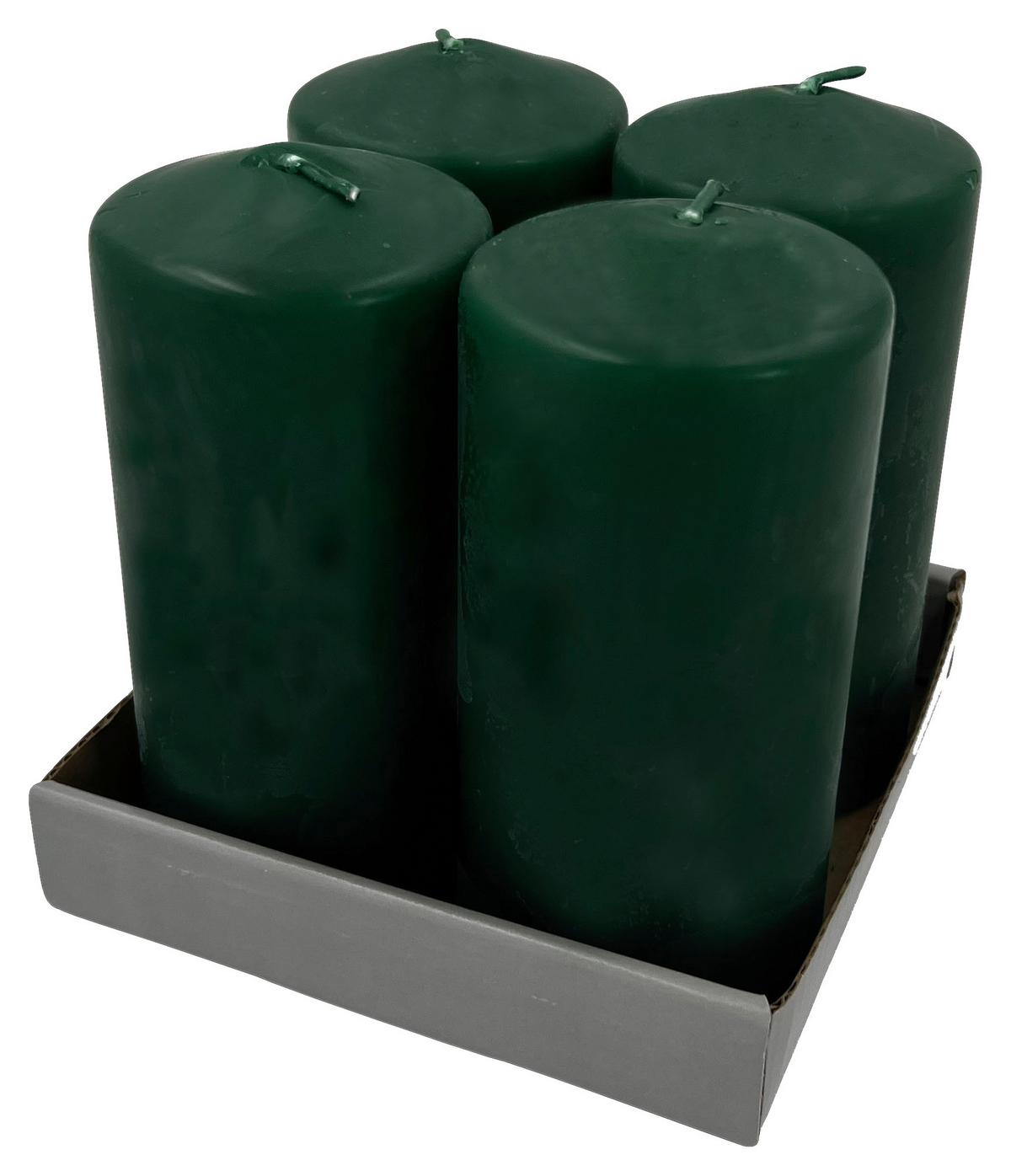 Tömbgyertyaszett Katrinja - fekete/rózsaszín, paraffin (6/12,5cm) - Modern Living