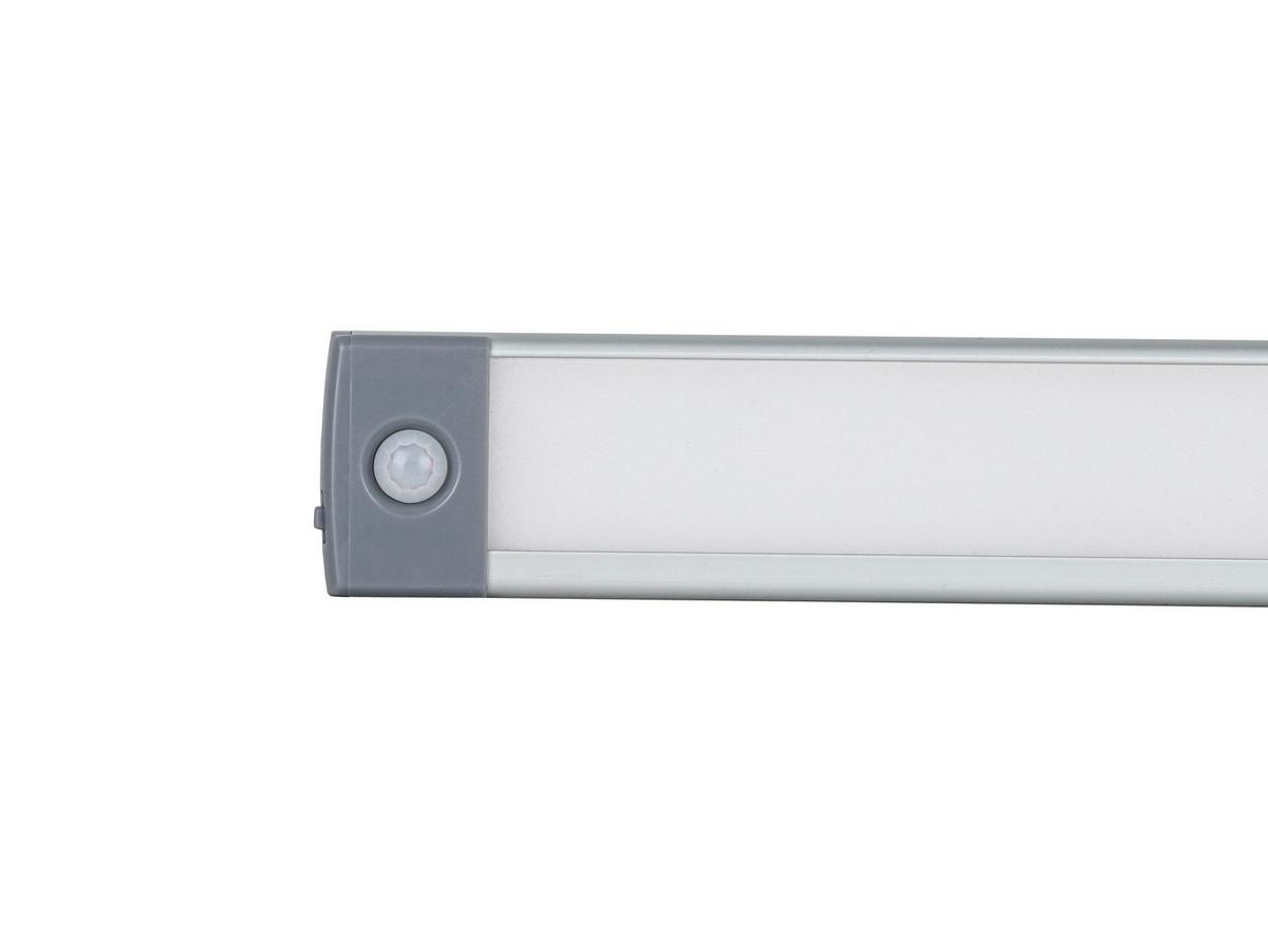 Unterbauleuchte Unti max. 3 Watt - Silberfarben/Grau, Modern, Kunststoff/Metall (32,5/4cm) - Mömax