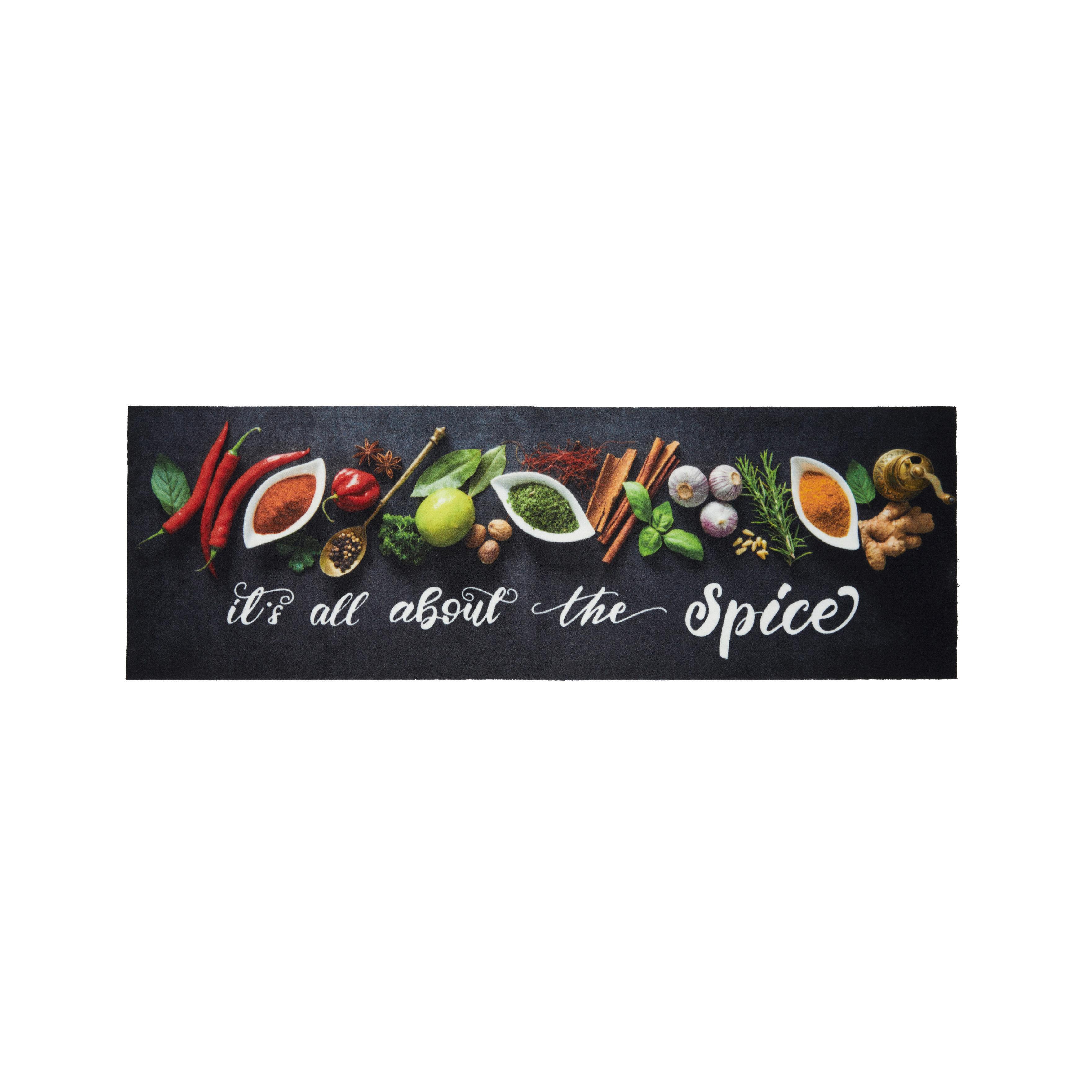 Läufer All about the spice in Anthrazit ca. 50x150cm - Anthrazit, Basics, Kunststoff (50/150cm) - Modern Living