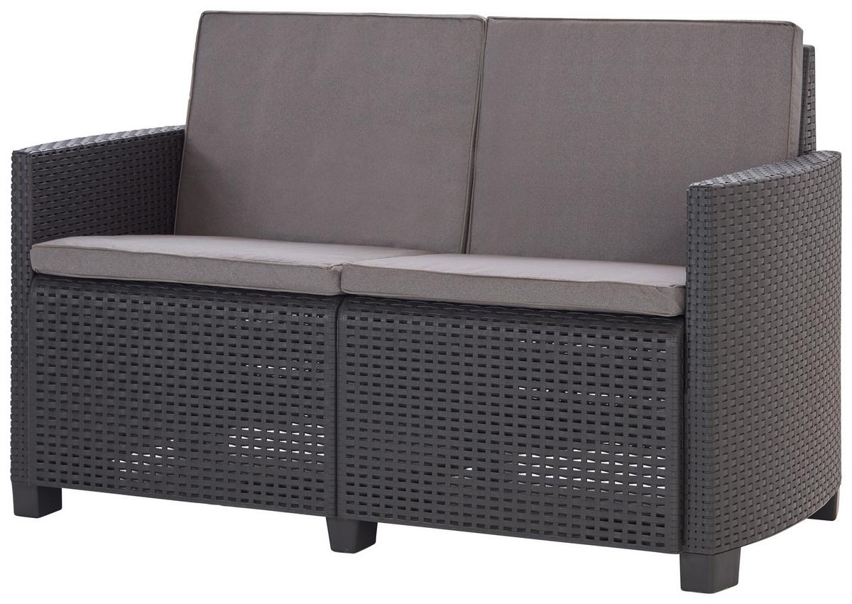 Garnitură grădină Arena - antracit/gri, Modern, plastic (53/53/40cm)