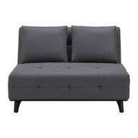 Canapea extensibilă RICA - gri, Modern, lemn/textil (121/83/93cm) - Bessagi Home