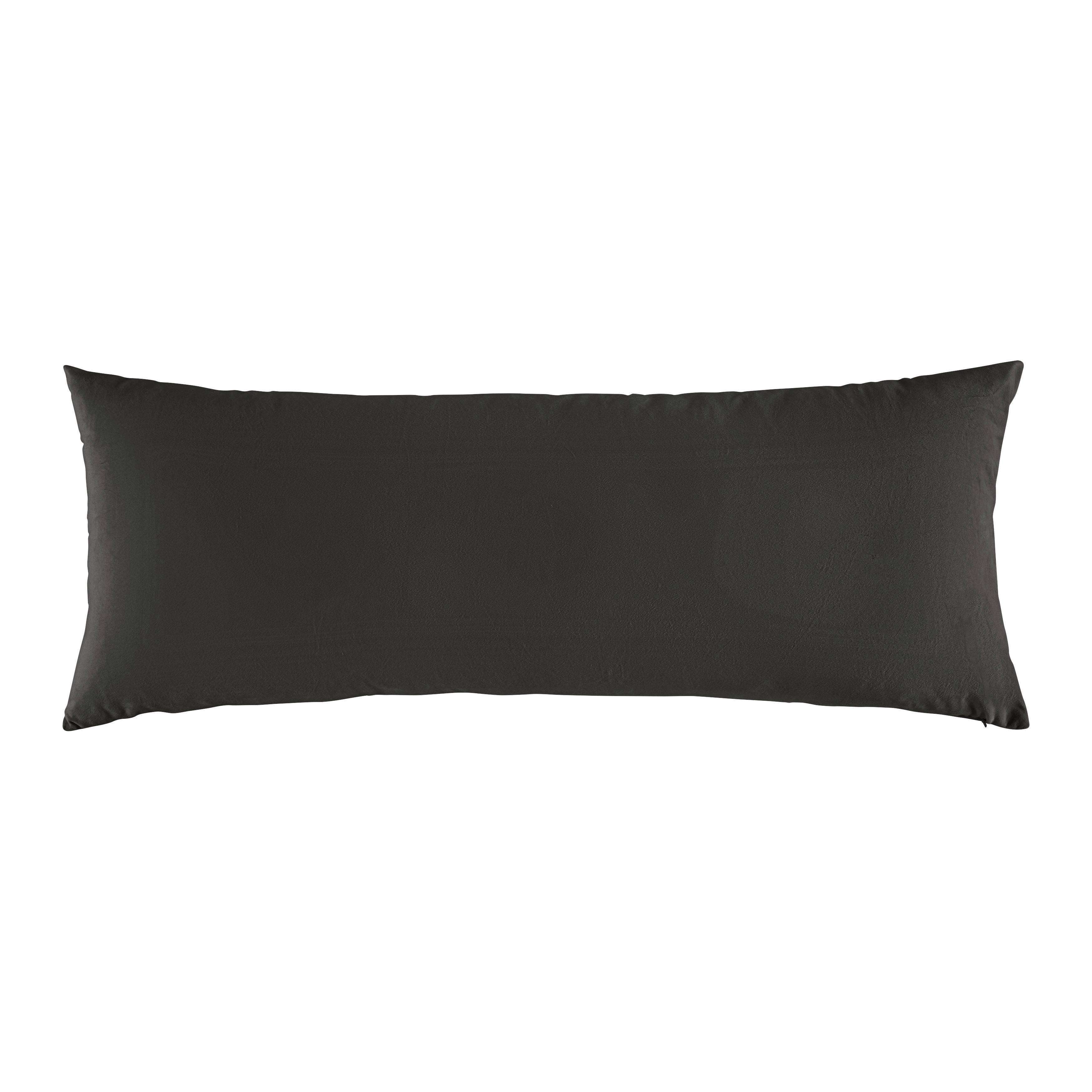 Zierkissen Leon Schwarz ca. 35x90cm - Schwarz, Textil (35/90cm) - Mömax