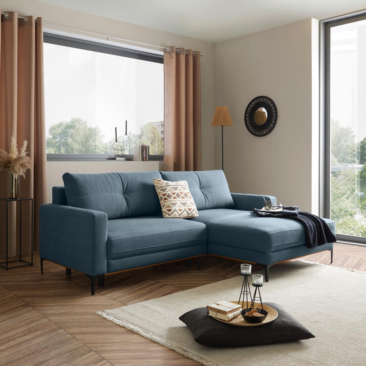 Coltar BERGAMO - albastru deschis, Modern, textil (238/162cm) - Mömax