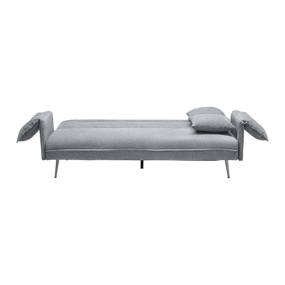 Canapea extensibila LANA - gri închis, Modern, lemn/metal (199/89/95cm) - Bessagi Home