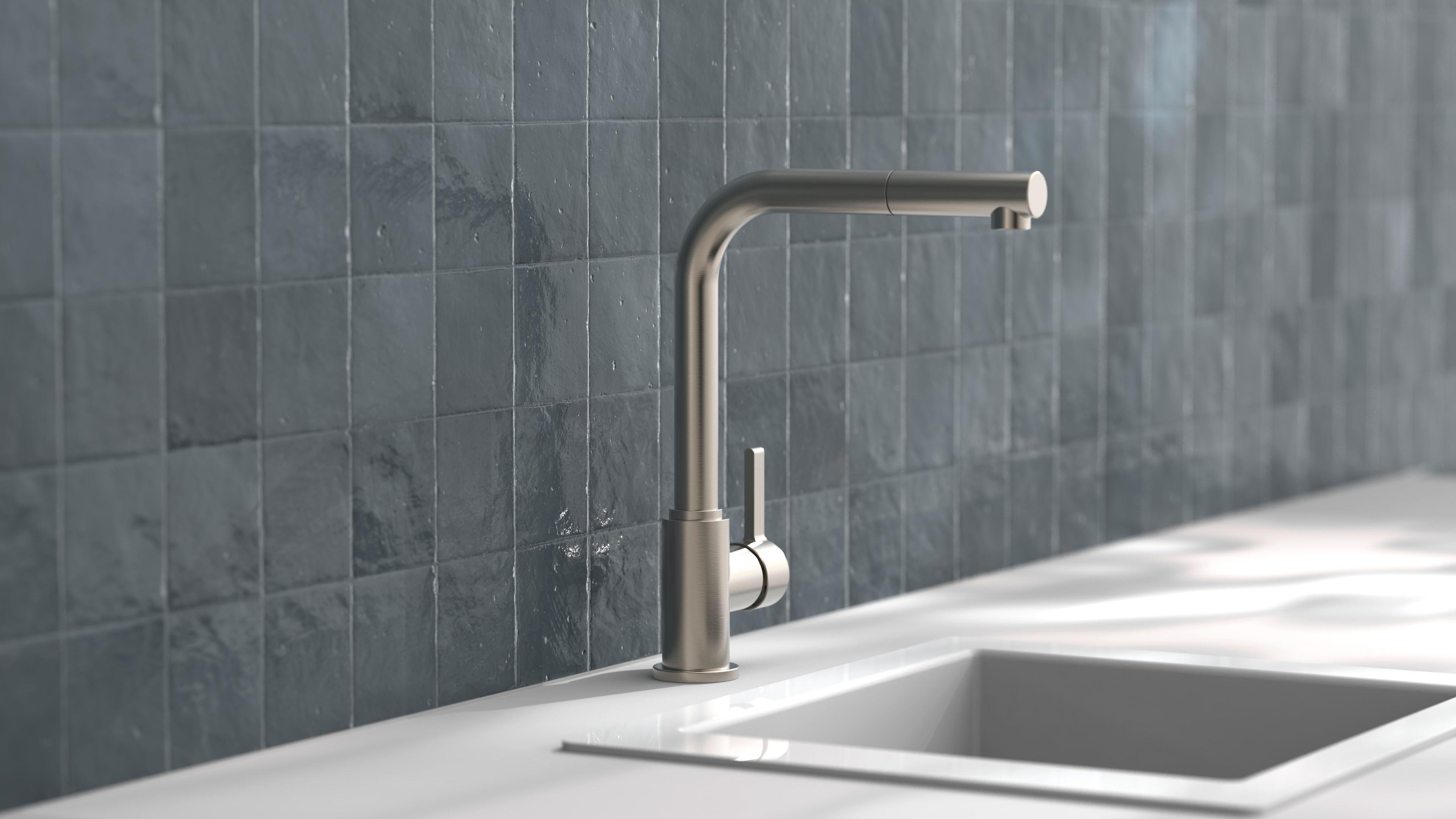 Küchenarmatur Sistant Oslo in Edelstahloptik - Edelstahlfarben, Basics, Metall (32cm) - Sistant