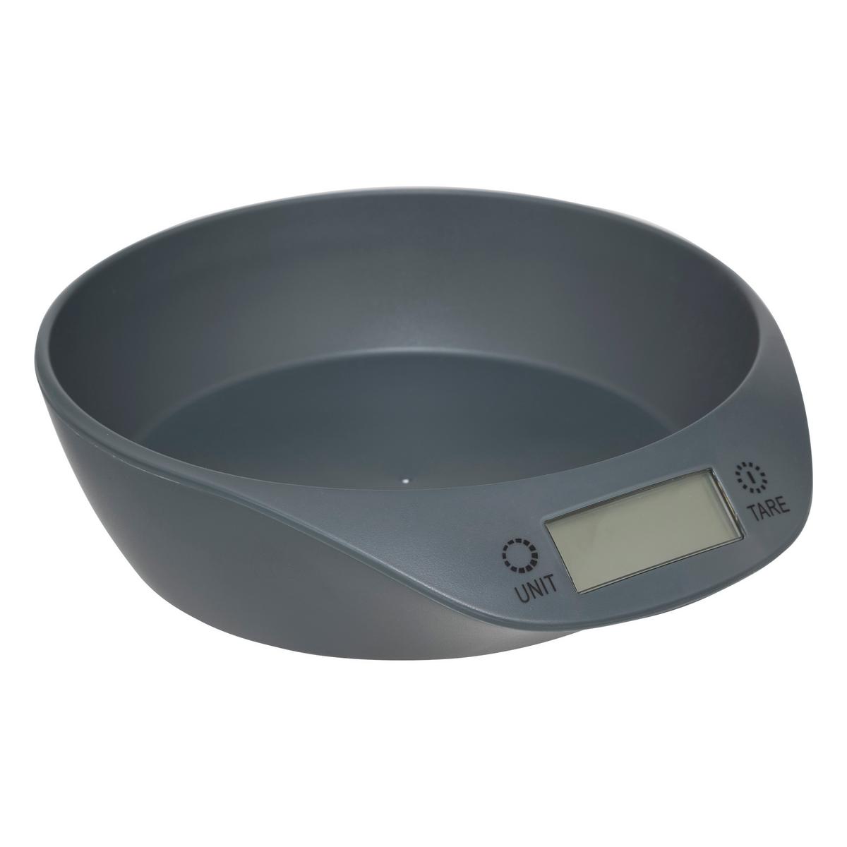 Cântar de bucătărie Wam - gri, Basics, plastic (18/20/6cm)