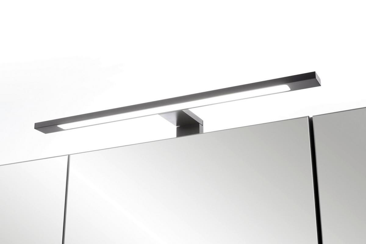 Spiegelschrank Sevilla ca. 80x64 cm Schwarz - Schwarz, MODERN, Glas/Holzwerkstoff (80/64/20cm) - Held